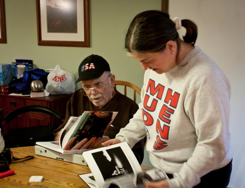 Susan Ryan and father Howard Skip Kaltenbach (photo Tom Morrison)