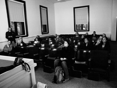 Kyle Cassidy teaching at Harvard (photo by BD Colen)