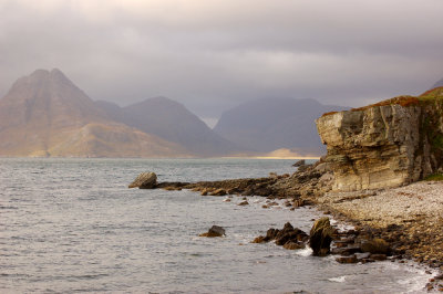 The Cuillins in the background from Elgol