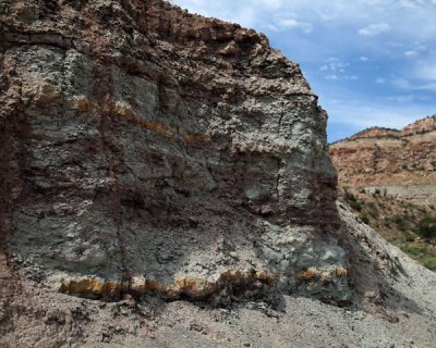 Eroded wall