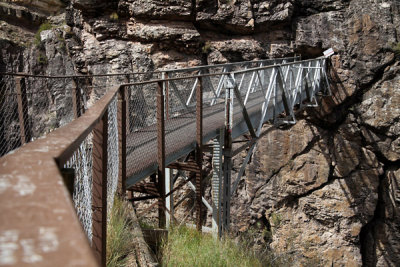Footbridge, Ouray Perimeter Trail (above box canyon)