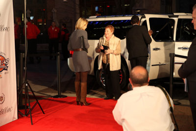 Guests were delivered right to the edge of the red carpet