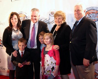 Tony Fay (purple tie) and family
