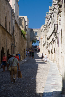 Rhodes Town - The street of the knights