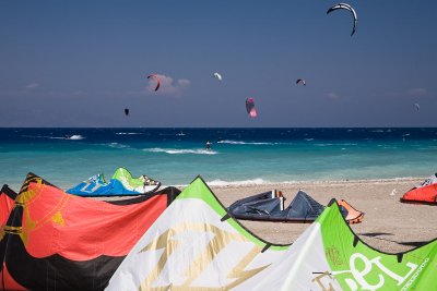 lots of kite boards