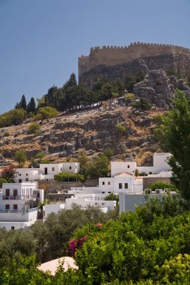 Lindos catle view