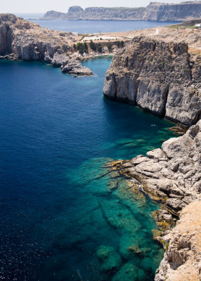 from lindos cliffs