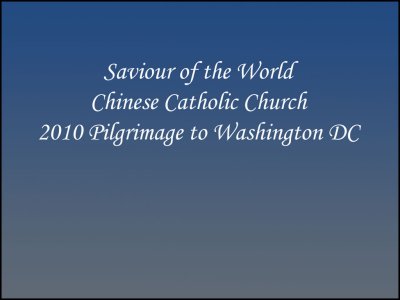 SOTWCCC 2010 Pilgrimage to Washington DC