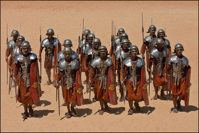 Roman legion performance at Hippodome