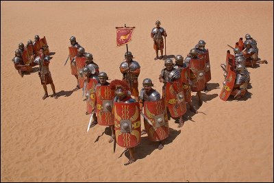 Roman legion performance at Hippodome