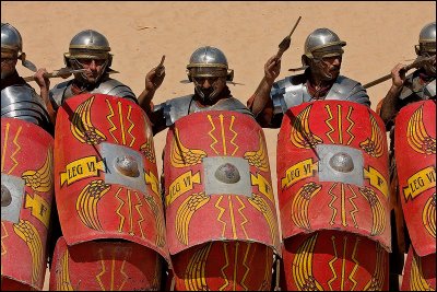 Roman legion performance at Hippodome