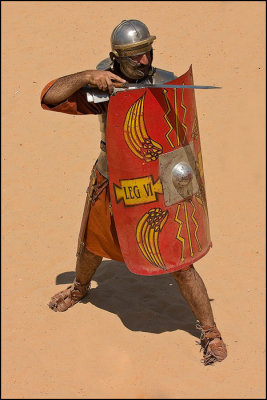 Roman legion performance at Hippodome