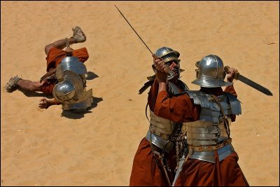 Roman legion performance at Hippodome