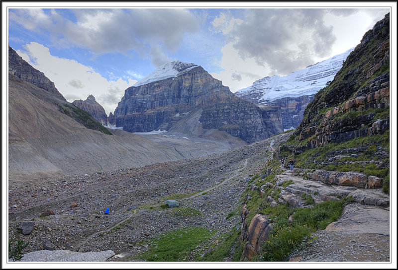 Along Plain of Six Glaciers Trail