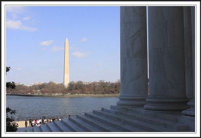 View of Washington Monument from Jeffeson Memorial