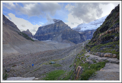 Along Plain of Six Glaciers Trail