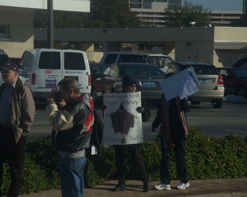 Bush Library Groundbreaking Protest 11-16-10 064.JPG