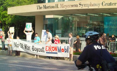 Exxon Mobil Shareholders Meeting in Dallas Texas on 5-28-08