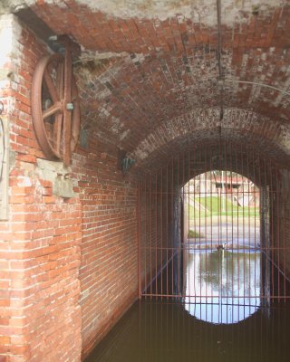 Historic Ft Jackson iron ring was part of system to raise a drawbridge