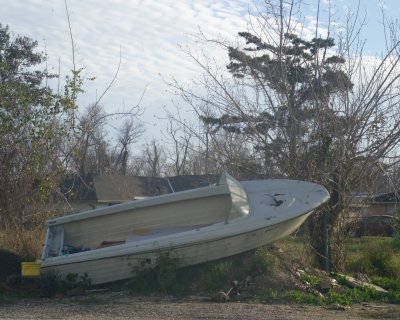 Boat abandoned for how long? Some people treat the area as open dumps now but I believe this boat has been here for over 2 years
