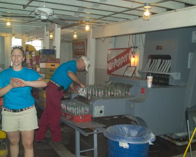 Showing some of the bottteling line, many machines predate WWII