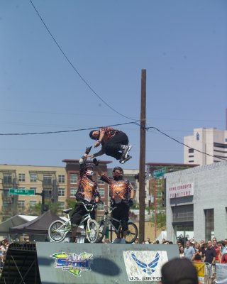 InLine Skater and BMX Bike Riders at the Deep Ellum Arts Festival 2009