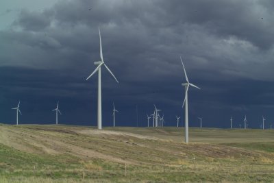 Windfarm in Central Wyoming