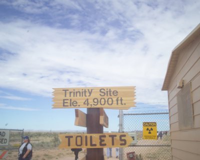 Elevation sign at Trinity Site