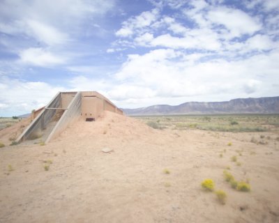 Observation facility about 8800 yards from the Trinity site-unmanned