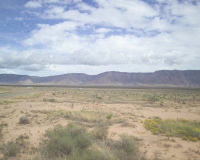 View towards the Trinity site from observation building (one of many)