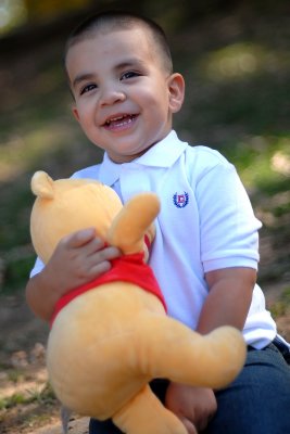 Miguel with Pooh
