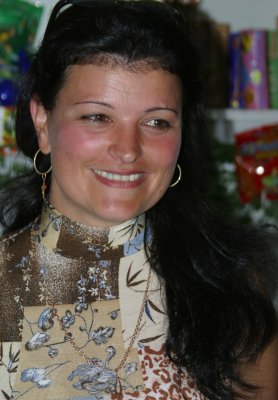 Maria Griguta, shopkeeper in Bogdan Voda