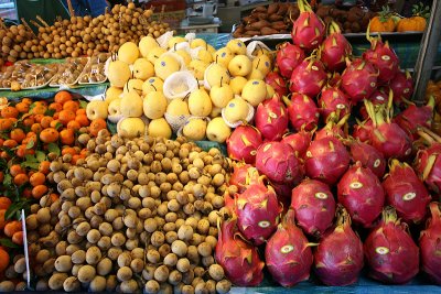Krabi Town: Fruit Market: Tropical Fruits