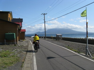 Day 14: We caught the early ferry to Rebun Island after a wet windy night.