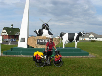We're now in dairy and windmill country.