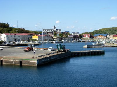 Approaching Rishiri Island.