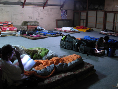 Our sleeping quarters on the second floor.