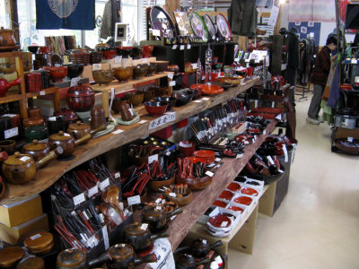 Souvenirs, marketplace, and hot food available at the end of the hike.