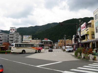 Downtown Nikko by the bus station.