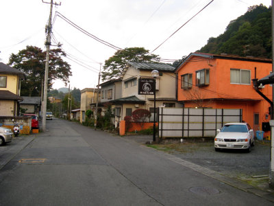 Our ryokan is the building on the right.