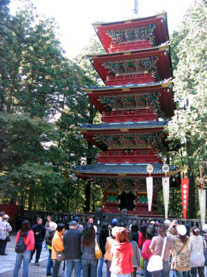 Pagoda near Toshigu Shrine.