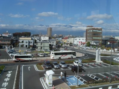 Day 55: On this beautiful morning, we took a 2.5 hour train ride from Matsumoto to Tokyo.