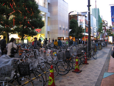 Bicycles are still the primary mode of transportation for many locals.