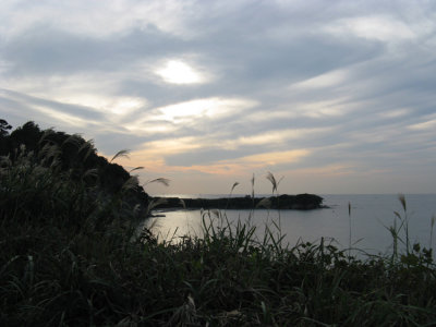Inland bay where Shigefumi often goes kayaking.