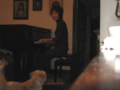 She is a veterinarian and pianist.