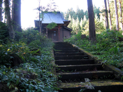 Visiting a local shrine.