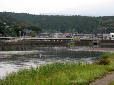 View of nearby town from campground.
