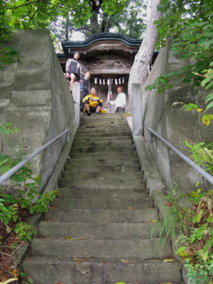 There's also a shrine near the top of the rock formation 267 steps up.