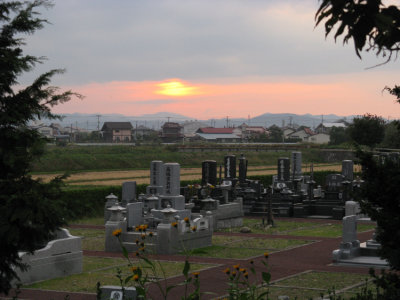 A sunset from the youth hostel.