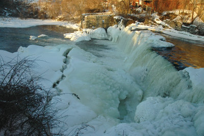 Middlebury Falls in Winter-2009
